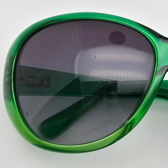 *SOLD* Dolce & Gabbana D&G8081 1782/8G Crystal Green Frame Blue Lens Sunglasses - Picture 12 of 12